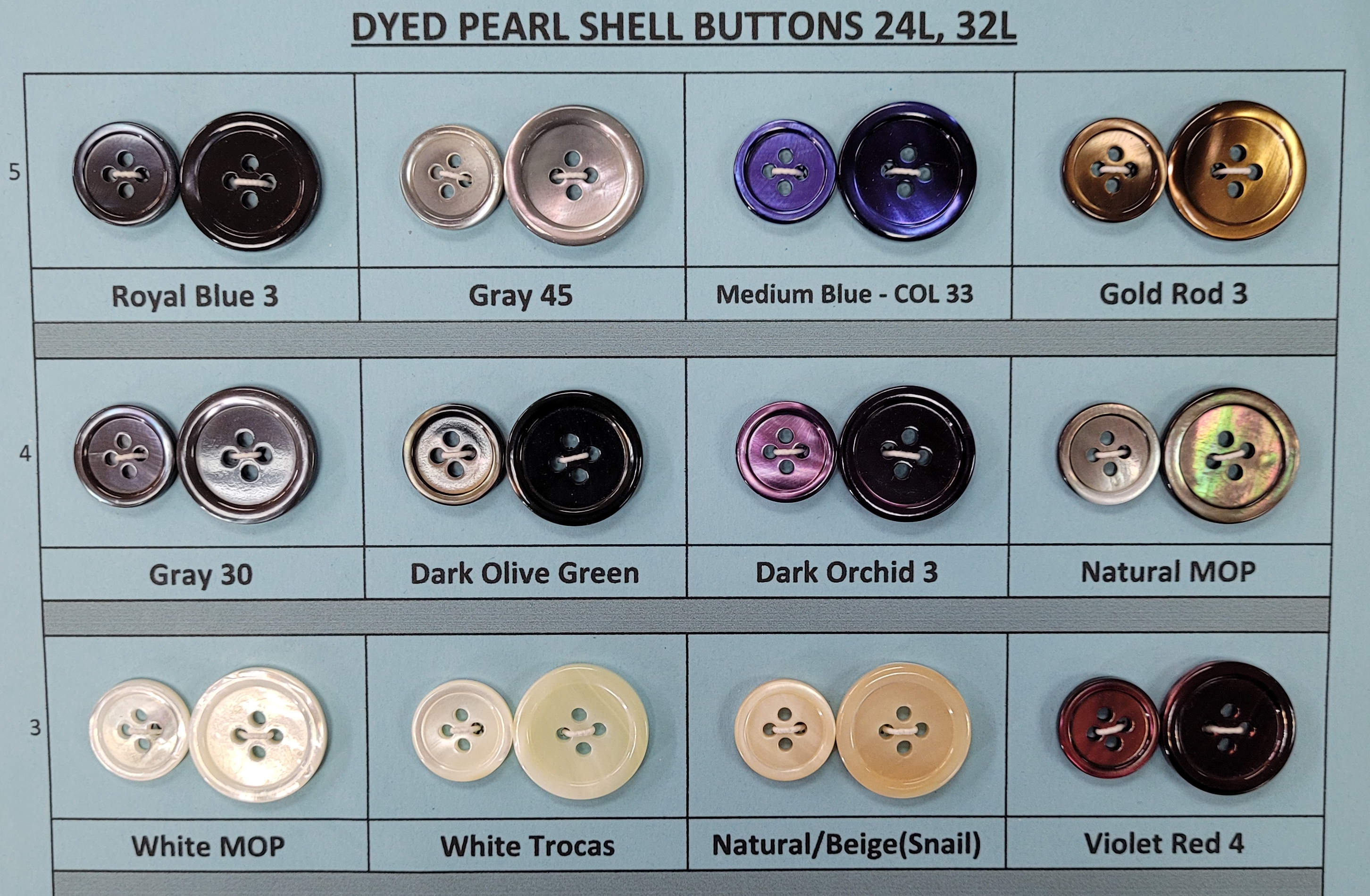 Trocas Shell Pearl Shirt Buttons YWBUTTON