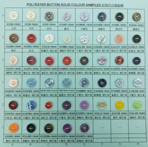 Get Stylish and Long-Lasting Solid Color Polyester Shirt Buttons ...